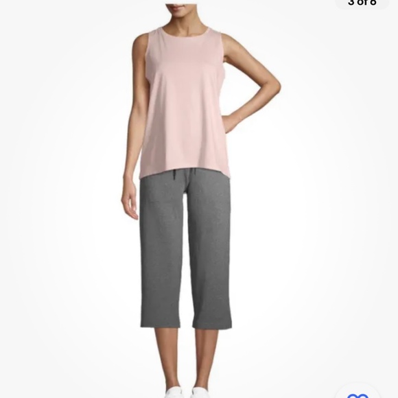 Athletic Works Women’s Heather Gray Athleisure Relaxed Fit Capris XXL/20 NEW - Picture 3 of 6